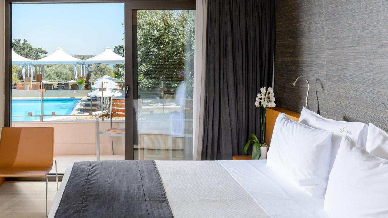 อเล็กซานเดอร์ บีช โฮเทล แอนด์ สปา Hotel อเล็กซานโดรโพลิส ภายนอก รูปภาพ A room at the hotel